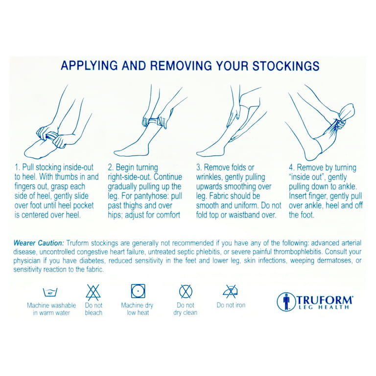 Truform Firm Strength Compression Socks, Knee High, Closed Toe