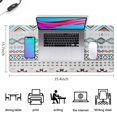 thumbnail image 5 of Long Mouse Pads for Desk,Blue Geometric and Striped Pattern Desk Mats on Top Of Desks, Desk Mouse Pad Extra Large with 3mm Non-Slip Base and Stitched Edge for Gaming,Office,Work,Home 35.4"x15.7", 5 of 6