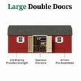 thumbnail image 4 of Little Cottage Co. 12x24 Value Gambrel Workshop Barn with 6 ft. Sidewalls, Outdoor Wood Storage Shed Do-It-Yourself Precut Kit, 4 of 12