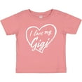 thumbnail image 3 of Inktastic I Love My Gigi in White Chalk Heart Boys or Girls Baby T-Shirt, 3 of 5