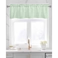 thumbnail image 2 of Green Boho Kitchen Valances for Windows Farmhouse Linen Window Valance Curtain for Living Room Window Treatment Tribe Ethnic Abstract Flowers Aesthetic Art Valance Rod Pocket Topper, 54 x 18 Inch, 2 of 6