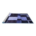 thumbnail image 2 of Ahgly Company Machine Washable Indoor Rectangle Abstract Blue Modern Area Rugs, 2' x 4', 2 of 4
