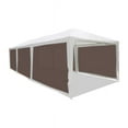 thumbnail image 4 of (10x20)(Brown) HD Mesh Tarp Net Sun Shade Fence Screen, 4 of 5