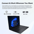 thumbnail image 6 of Lenovo ThinkPad Business Laptop, Intel Core Ultra 7 255U, 16" FHD+ Touchscreen, 16GB DDR5, 512GB SSD, Fingerprint, Backlit, Wi-Fi 6E, Windows 11 Pro, Black, 6 of 8