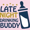 thumbnail image 2 of CafePress - Late Night Drinking Buddy Infant Bodysuit - Baby Light Bodysuit, Size Newborn - 24 Months, 2 of 4