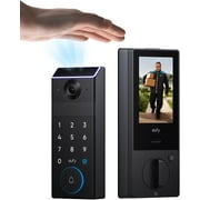 eufy Smart Lock FamiLock S3 Max with Palm Vein Recognition - Keyless Entry Door Lock for Front Door, 3-in-1 Wi-Fi Keypad Deadbolt+ 2K HDR Camera+ Doorbell, ANSI/BHMA Grade 1, Rear Lock Video Screen