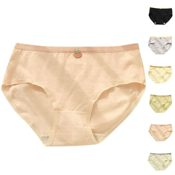 NAISIBABY Brief for Big Girls, Super Soft Breathable Elastic Waist Cotton Underwear Pink 9-16T