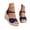 Blue, variant on Women’s Espadrille Wedge Sandals, Open Toe Wide Band Ankle Strap Platform Shoes, Arch Support Summer Casual Sandals, Beach, Date, Outdoor Walking Comfort Footwear(Beige/41)