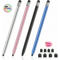 Stylus Pen for Touch Screens, 4 Pcs Stylus for ipad, Stylus Pens High Sensitivity and Precision Capacitive Stylus with 8 Extra Tips for iPhone, iPad, Tablets, Samsung, Galaxy, PC