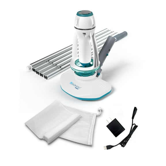 Kokido White and Blue Telsa 18 Rechargeable Pool Vacuum