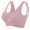 Pink Bras for Women, variant on Plus Size Sports Bras for Women S-5X Wireless Push Up Yoga Bralettes Womens Pullover Hollow-Out Padded Athletic Underwear Bra