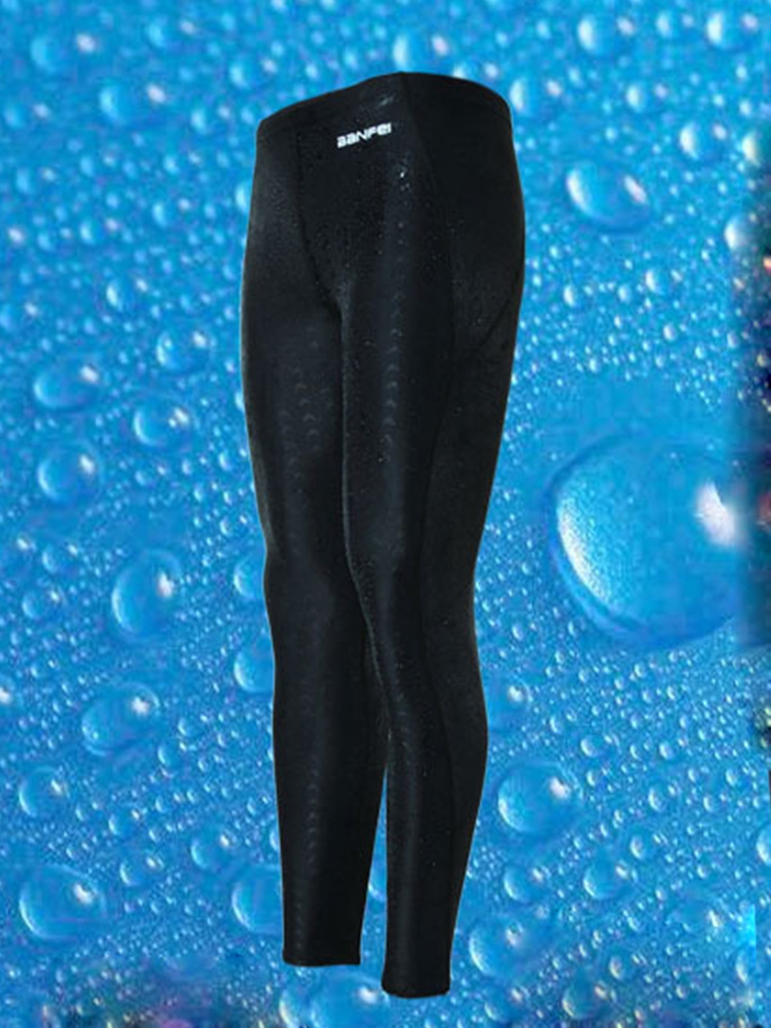 Csndyce Quick-Dry Swim Leggings for Women Men High Waist Swimming Pants ...