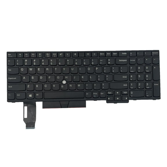 Laptop Keyboard US English Layout for E580 E585 T590 E590 , No Pointer, 350mmx150mmx5mm