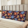 thumbnail image 4 of KLL Ultra Soft Microfiber Body Pillow Cover/Pillowcases 20"x54" with Hidden Zipper Closure-Leaves Flower, 4 of 5