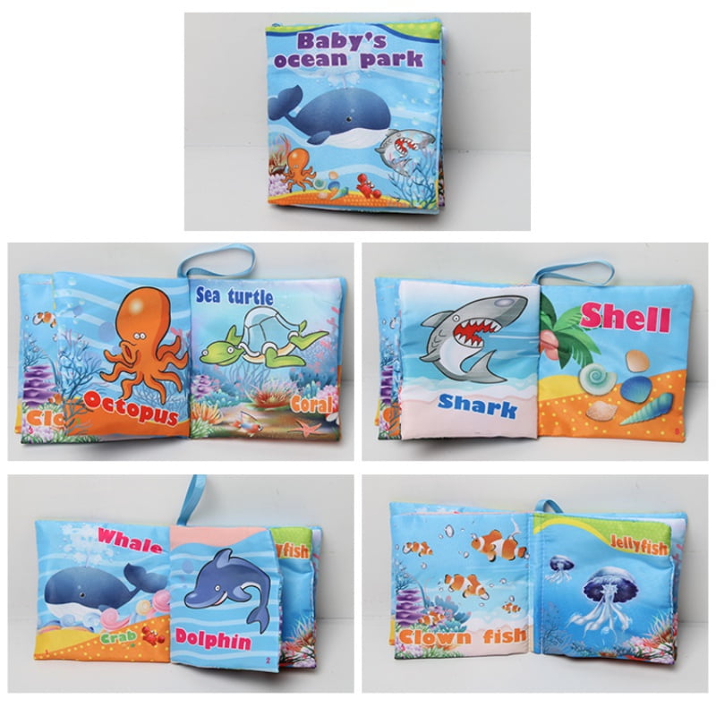 - Premium Quality Soft Books for Toddlers Cloth Books for Babies Touch and Feel Crinkle Paper Set of 6 Cloth Books for Early Childrens Development. 