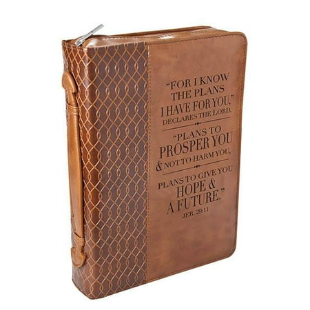 - Brown LL Bible Cover Plans Jer 29: 11 Med (Other)