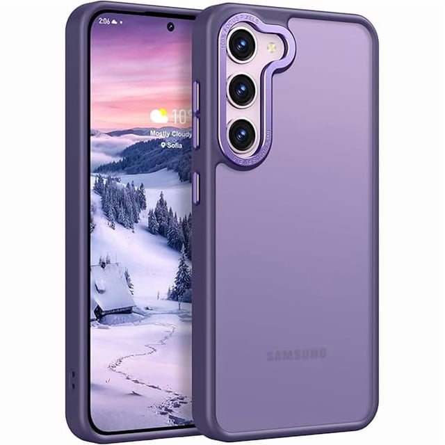 wonima11 Magnetic for Samsung Galaxy S21 Ultra Case, Compatible with Magsafe, Shockproof Military Grade Drop Protection, Translucent Matte Slim Rugged Cover Shockproof Case for S21 Ultra 6.8", Black