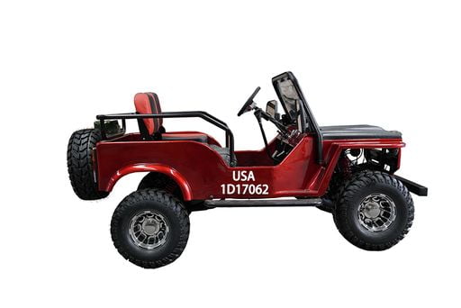 Vitacci Jeep GR-2 125cc 2-Seater Go-Kart from 12 to 99 Years, Black