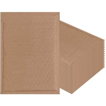 Kraft Bubble Mailers 6.5x9 Inch - Pack Of 25 Self-Seal Padded Shipping Envelopes For Mailing, Packing & Moving