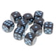thumbnail image 2 of Dados de plástico para juegos de 16 mm, piezas con puntas para el suministro de juegos de rol. Azul negro, 2 of 5