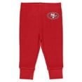thumbnail image 4 of Infant & Newborn WEAR by Erin Andrews San Francisco 49ers Three-Piece Turn Me Around Bodysuits & Pant Set, 4 of 5