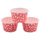 thumbnail image 3 of 300X Paper Cupcake Liner Muffin Candy Nut Snack Bocaditos para Hornear Postres una Prueba de Grasa Color: Rojo Punto: 3.8Cmx3Cmx5Cm, 3 of 5