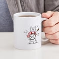 thumbnail image 4 of CafePress - Banjo Cat Mug - 11 oz Ceramic Mug - Novelty Coffee Tea Cup, 4 of 4