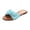 Sky Blue, variant on VerPetridure Sandals for Women Flat Summer,Leather Bow Slippers Comfy Platform Toe Ring Wedge Sandals Shoes Summer Beach Travel Shoes Comfortable Slippers
