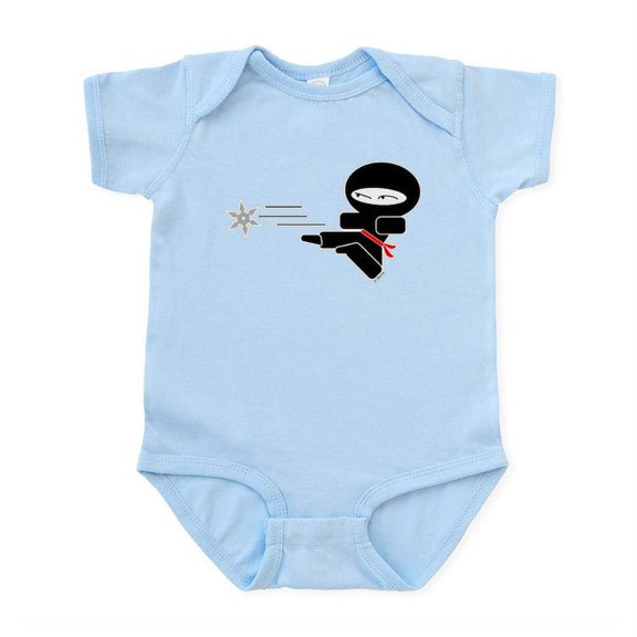 CafePress - Lil Ninja Infant Bodysuit - Baby Light Bodysuit, Size Newborn - 24 Months