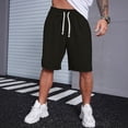 thumbnail image 5 of Mens Casual Shorts - Drawstring Elastic Waist Summer Beach Stretch Golf Shorts, 5 of 5