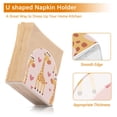 thumbnail image 4 of Qxltty Adorable Cartoon Giraffes Heart Pattern Acrylic Napkin Holder Set of 2 Transparent Dining Table Kitchen Cafeteria Home Decor 4.1x4.9x1.97in, 4 of 9