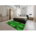 thumbnail image 4 of Ahgly Company Indoor Rectangle Patterned Lime Green Novelty Area Rugs, 5' x 7', 4 of 6