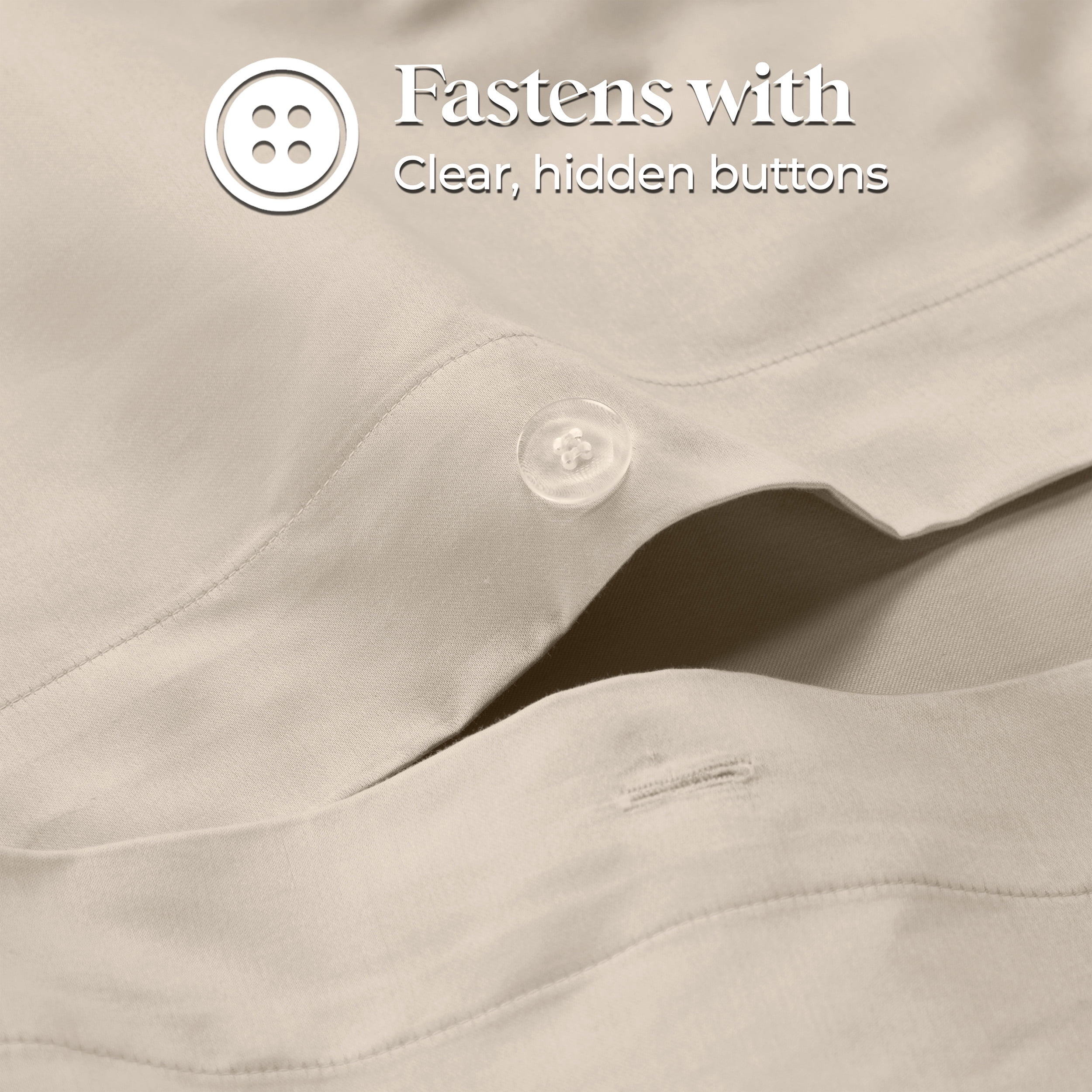 Superior Egyptian Cotton Duvet Cover Set, Full/ Queen, Ivory