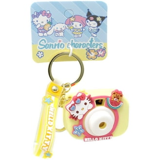 Hello Kitty Head Zipper Pull Snap Hook Keychain, Pink, Cute Plush