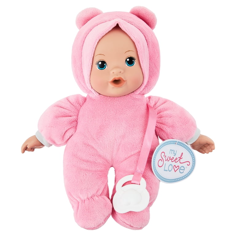 My Sweet Love 10-Inch Snuggly Baby Doll, Pink Bear Outfit photo 8