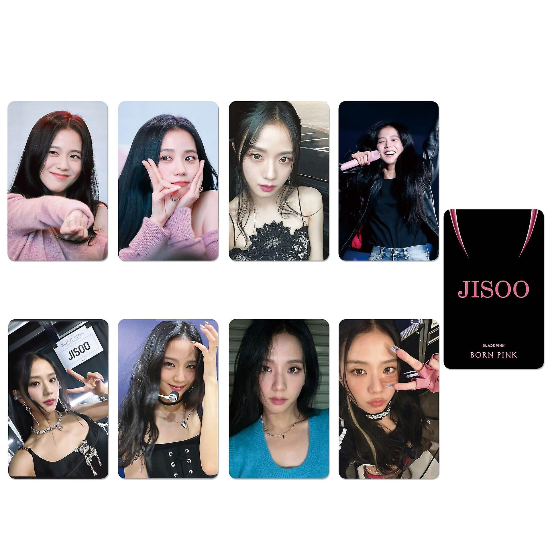 Kpopbp Black Pink Jisoo Photo 8 Pcs Cards Gift Set For Blink