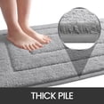 thumbnail image 4 of OEAKAY Bathroom Rug, Ultra Soft Absorbent Bath Rug for Bathroom, Premium Microfiber Shag Bath Mat, Non-Slip Bath Rug Machine Washable (24"x36", Light Gray), 4 of 8