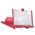 thumbnail image 1 of bedienty 10/12Inch 3D Mobile Phone Screen Magnifier HD Video for Amplifier Stand Bracket with Movie Game Magnifying Folding Phone Desk Holder Red 12in, 1 of 6