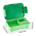 thumbnail image 3 of 3-Compartment Lunch Box - Reusable Meal Prep Container for & Adults, Leak-Proof Food Storage with Silicone Sealing Ring, Ideal for , Work, and Picnics - Dishwasher Safe Bento Box Green, 3 of 6