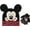Mickey Ears - Black Gloves Set, variant on Disney Boys' Mickey Mouse, Car Lightning McQueen Winter Hat & Mittens or Gloves Set (Toddler/Little Boys)