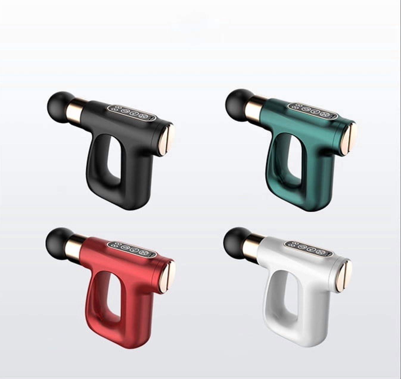 Touch Screen Mini Massage Gun Cordless with Heat & EMS Function Deep Tissue Vibration Massager for Post-Workout Recovery