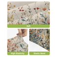 thumbnail image 4 of Vintage Botanical Bar Stool Covers Set of 2, Spring Floral Summer Botanical Rustic Stretch Washable Bar Chair Covers with Backs, Removable Pub Counter Height Chair Cover for Kitchen Dining Room Cafe, 4 of 7