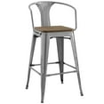 thumbnail image 1 of Modway Promenade 30" Metal Bar Stool in Gunmetal, 1 of 5
