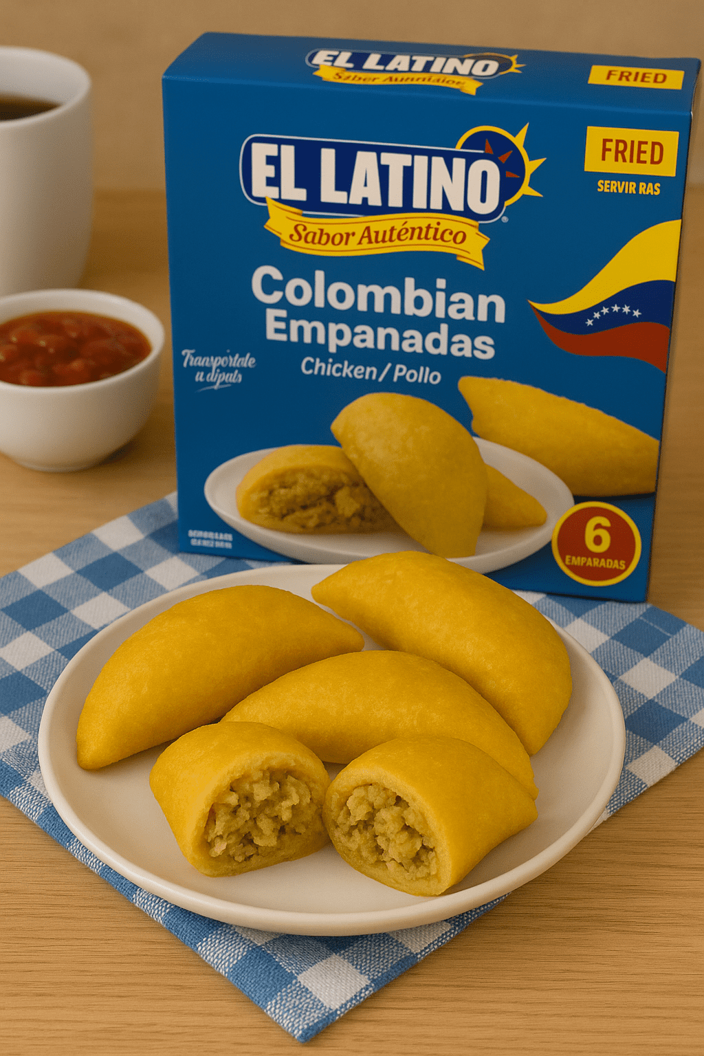 El Latino Empanadas Colombianas CHICKEN 18oz 6PK