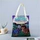 thumbnail image 2 of Super Monsters Bolso de tela con estampado de lienzo para mujer, bolsa de compras reutilizable y estética, con cremallera interior, regalo para mujer,38*45cm., 2 of 6