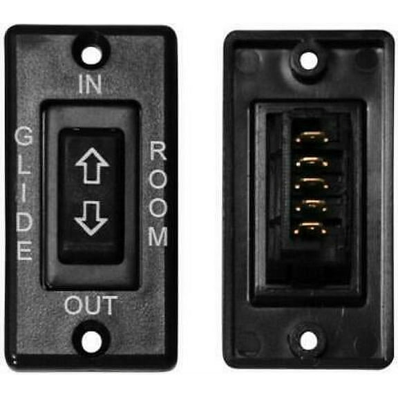 Valterra DG171586BVP 5 Pin In-Line Terminal Switch DPDT - Black W/Plate