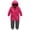 B-Pink, variant on ZACPNCV Kids Winter Snowsuit Geometric Print Hooded Thickened Fleece-Lined One-Piece Ski Suit, Waterproof Windproof Warm Snow Gear for Boys Girls B-Pink