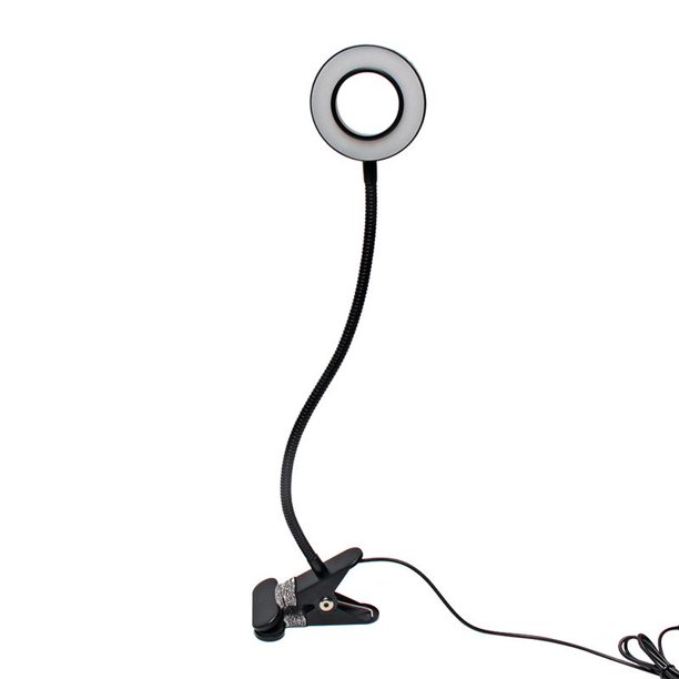 Lámpara de mesa de lectura con Clip de protección ocular LED, luz de lectura de temperatura de Color con atenuación recargable por USB para tatuaje de maquillaje de belleza Xemadio 2021235-1