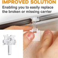 thumbnail image 2 of Vertical Blind Replacement Part Plastic Vertical Blind Repair Set For Curtain, 2 of 5