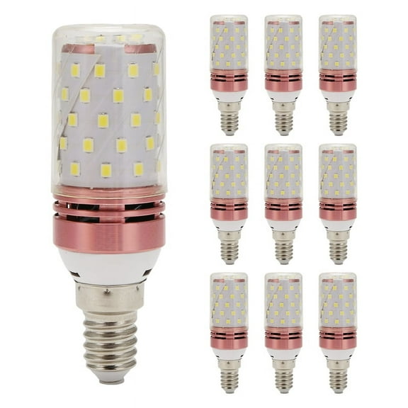 10Pcs E14 LED Corn Bulb 12W Replace Lamps Small Screw-in Smart Energy Efficient Neutral Light